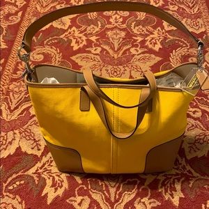 Coach Canvas/leather tote bag